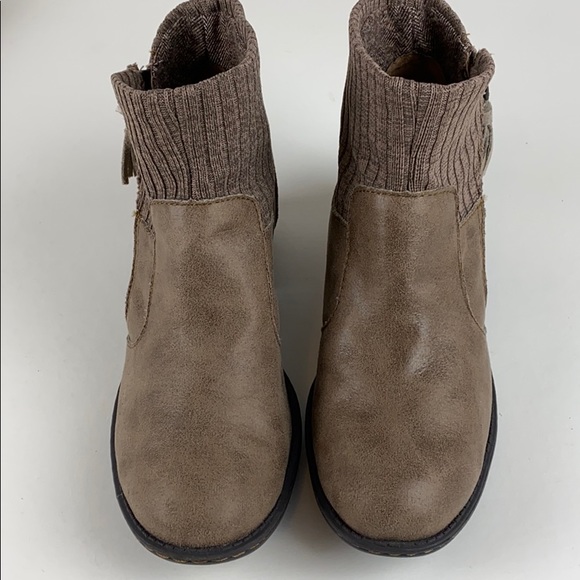 👢BOC Born fringed zipper stacked heel booties 7.5 - Picture 2 of 6